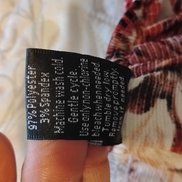 Lildy Woman's Brown & Beige Off Shoulder High Low Hem Dress, Size: S-M - Picture 8 of 12